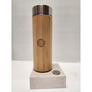 New Weight Watchers WW Bamboo and stainless steel travel water bottle‎ tumbler